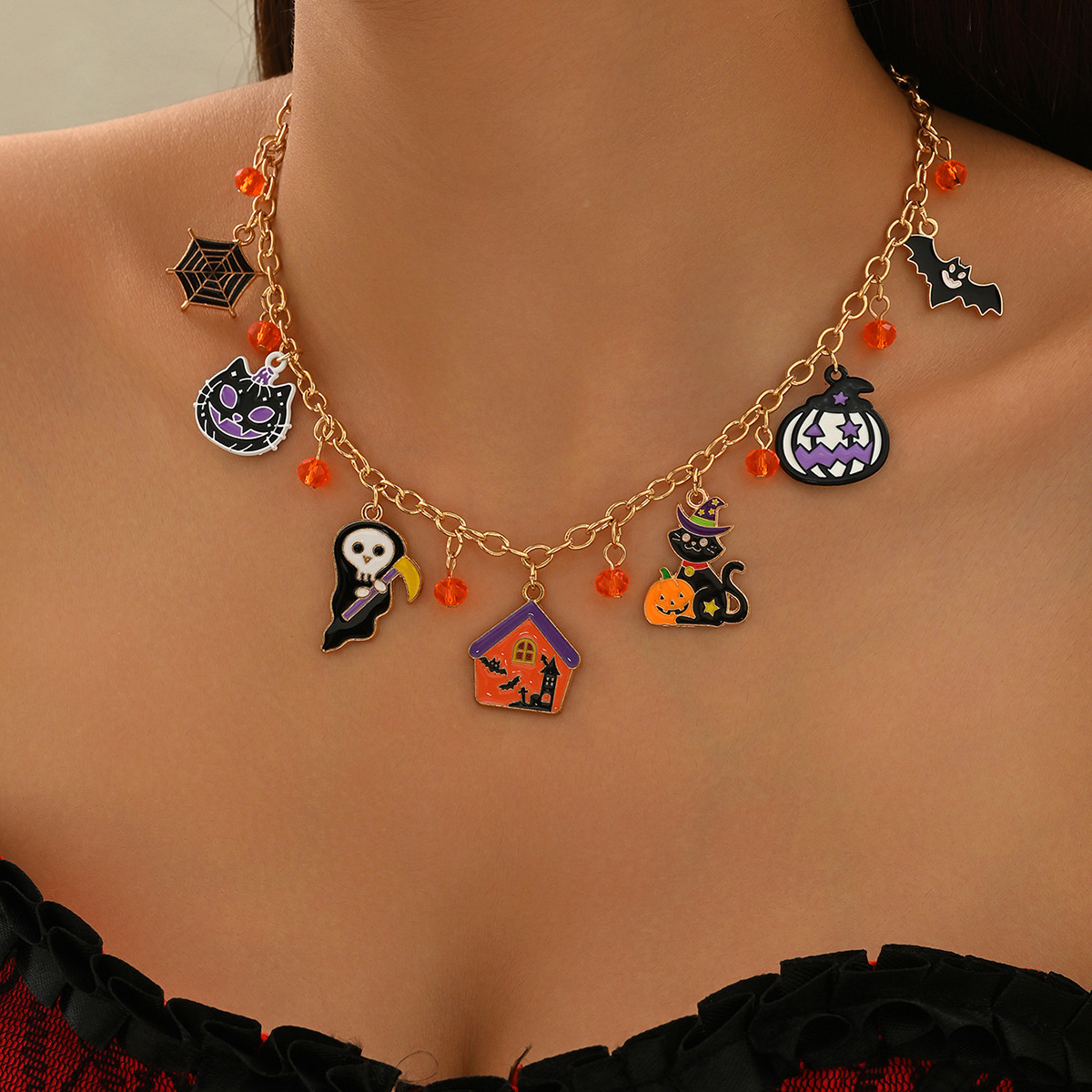 ハロウィンキャラクターペンダント