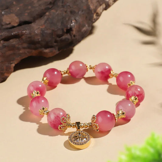 バラの女王クリスタルブレスレット