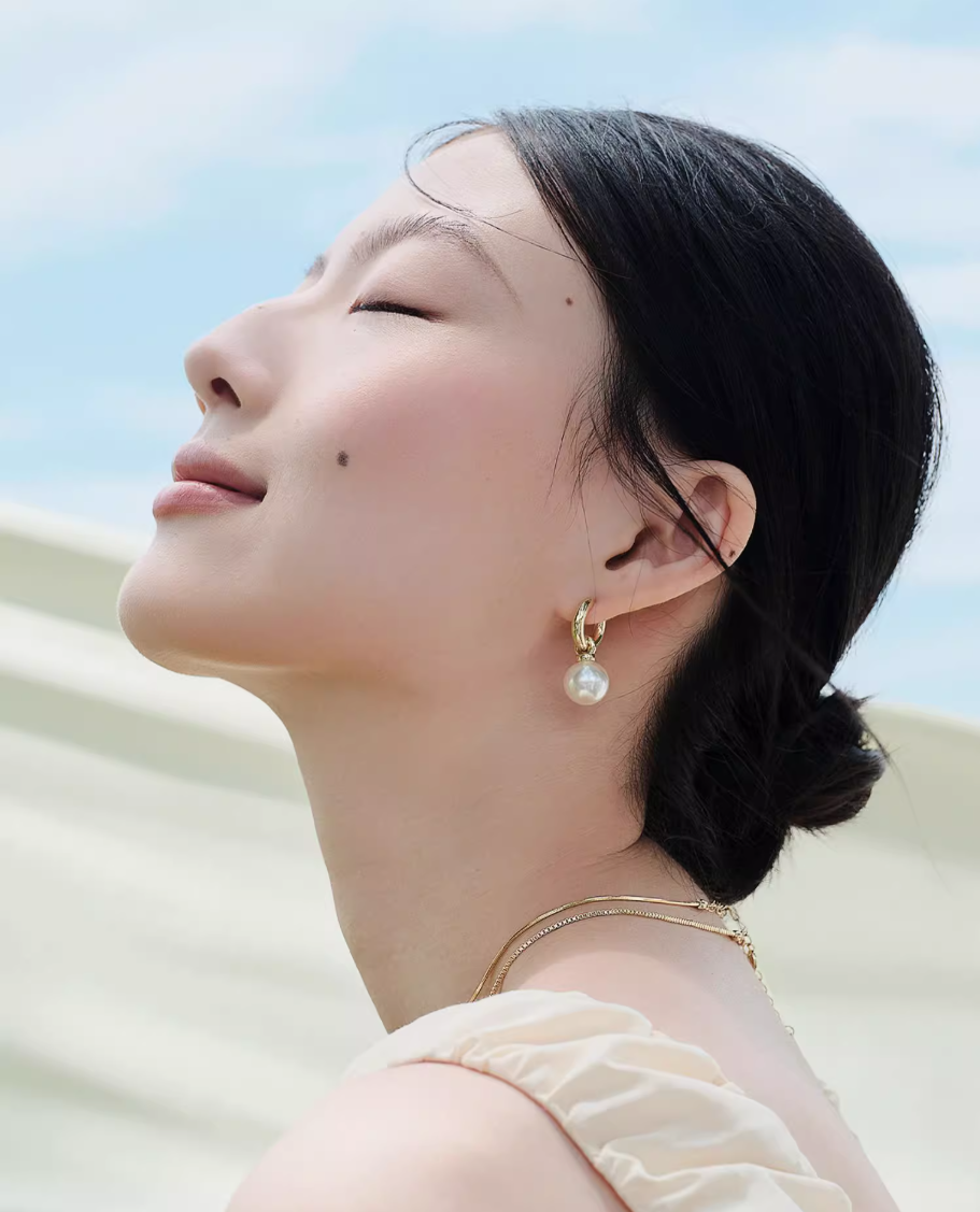 真珠イヤリング