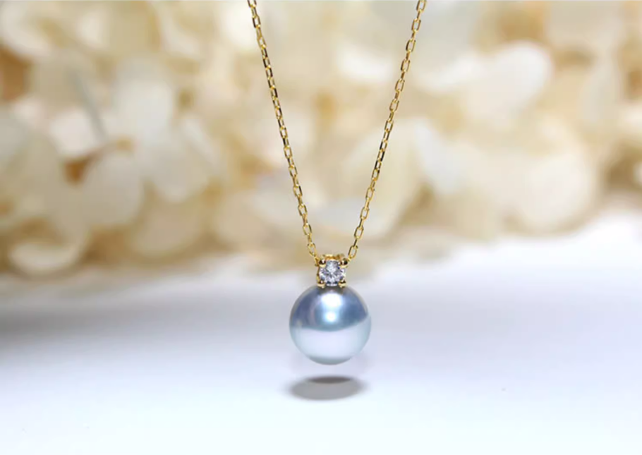 淡水大白珍珠正圓強光王妃款ペンダント