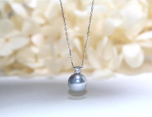 淡水大白珍珠正圓強光王妃款ペンダント